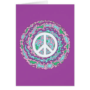 Psychedelic Peace Greeting Card