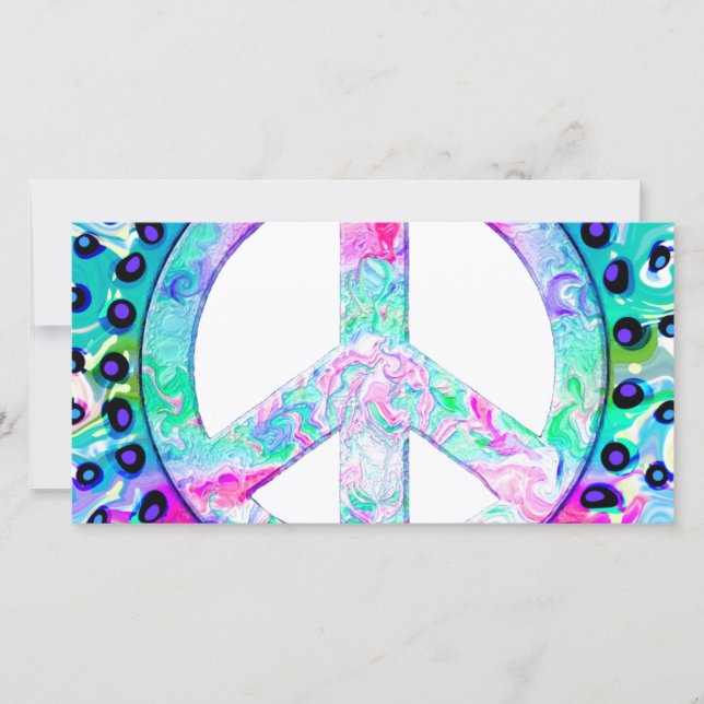 Psychedelic Peace Sign Abstract (Front)
