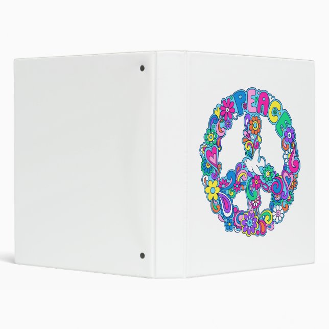 Psychedelic Peace Sign Binder (Background)