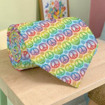 Psychedelic Peace Sign Custom Necktie Tie<br><div class="desc">This eye-catching necktie features a vibrant,  psychedelic peace sign design. It's a bold statement piece perfect for adding a unique touch to any outfit. The custom design ensures a one-of-a-kind accessory,  ideal for those who appreciate retro fashion and stand-out style.</div>