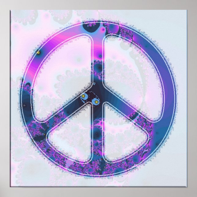 psychedelic peace sign poster (Front)