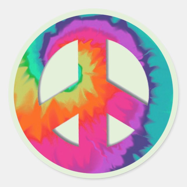 Psychedelic Peace Sticker (Front)