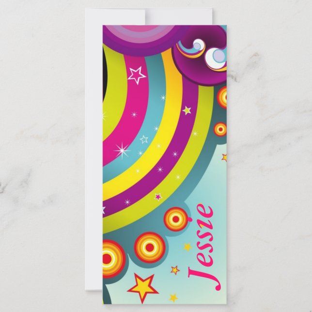 Psychedelic Personalized  Bookmarks (Front)