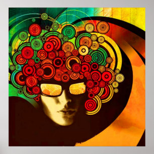 psychedelic pop art poster FROM 8.99