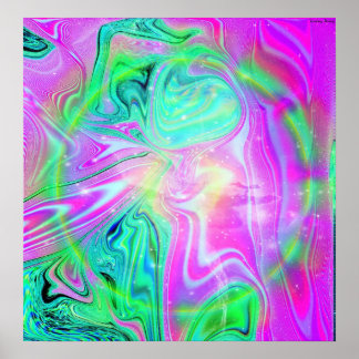 Psychedelic Poster Large (18.4" x 19")