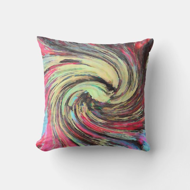 Psychedelic pumpkins abstract - pillow (Front)