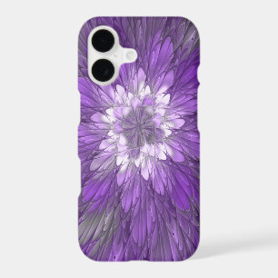 Psychedelic Purple Flower Abstract Fractal Art