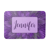 Psychedelic Purple Flower Abstract Fractal Name