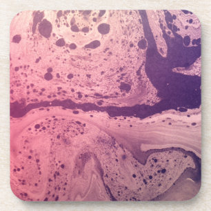 Psychedelic Purple Paper Coaster