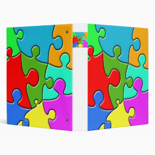 Psychedelic Puzzle Binder