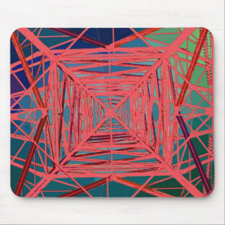 psychedelic pylon mouse pad