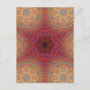 Psychedelic Radial Artwork: Postcard