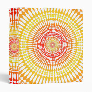 Psychedelic Radial Design: Custom Binder