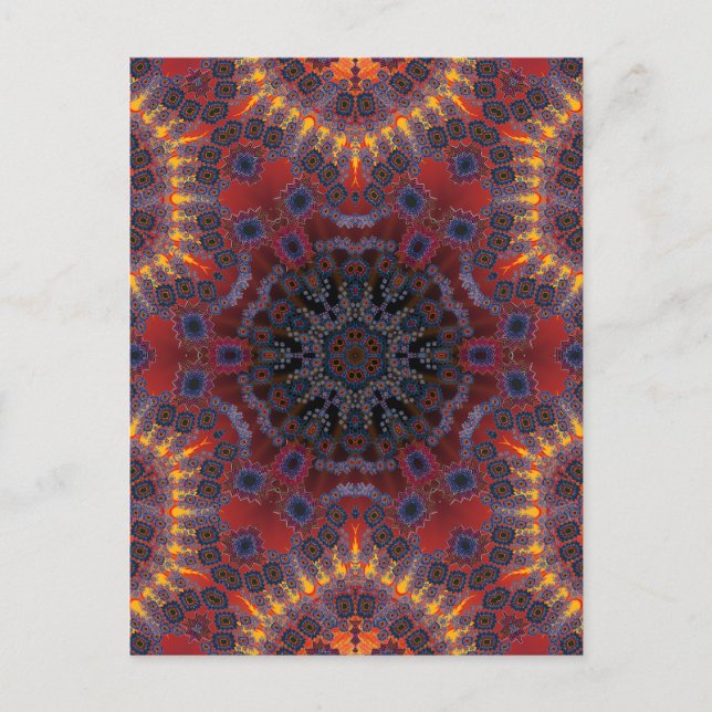 Psychedelic Radial Design: Postcard (Front)