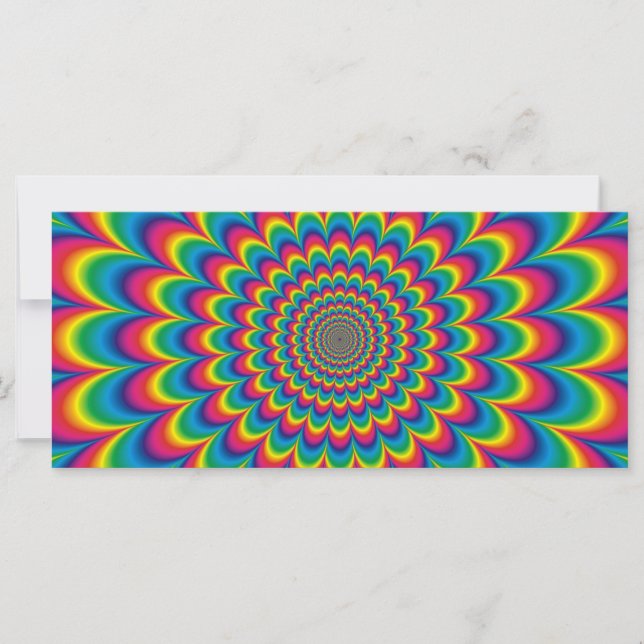 Psychedelic rainbow abstract design (Front)