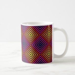 Psychedelic Rainbow Chevron Pattern Coffee Mug