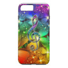 Psychedelic Rainbow Music Clef iPhone 7 Case