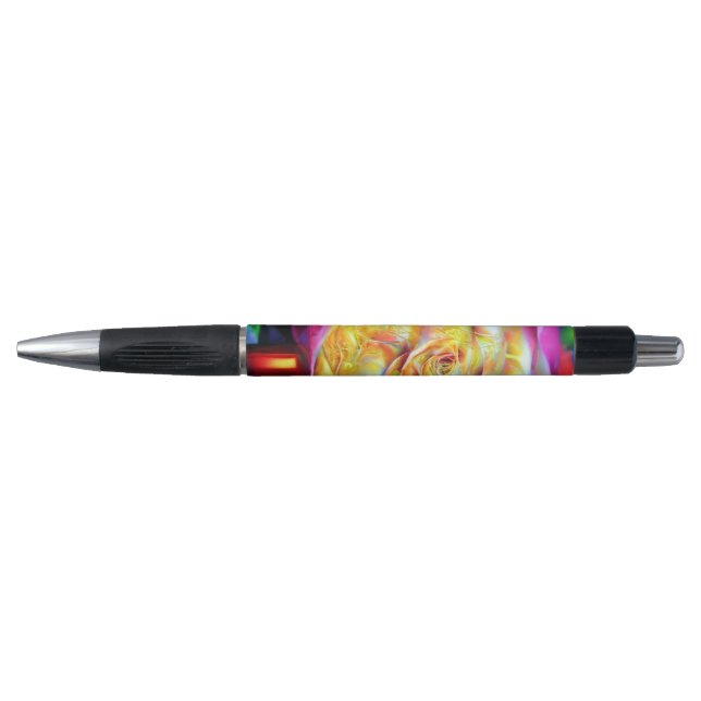 Psychedelic Rainbow Rose Pen (Front)