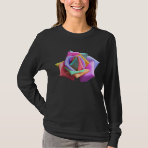 Psychedelic Rainbow Rose T-Shirt
