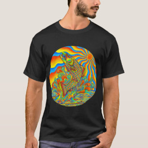 Psychedelic Rainbow Trippy Trout Fish T-Shirt