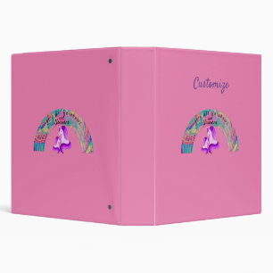 Psychedelic Rainbows and Unicorns Thunder_Cove  Binder