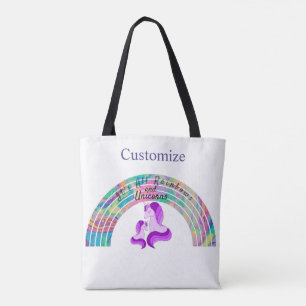 Psychedelic Rainbows and Unicorns Thunder_Cove Tote Bag