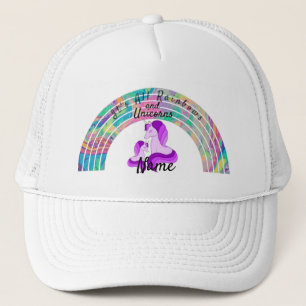 Psychedelic Rainbows and Unicorns Thunder_Cove  Trucker Hat