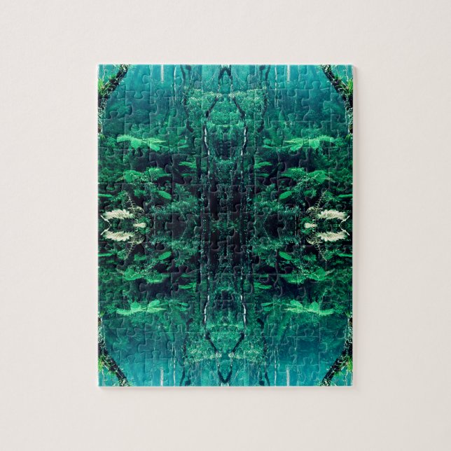 Psychedelic Rainforest Jigsaw Puzzle (Vertical)