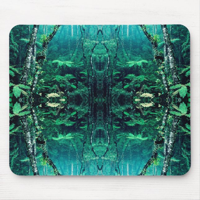 Psychedelic Rainforest Mouse Pad (Front)