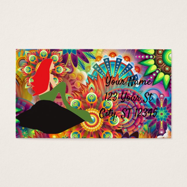 Psychedelic Redhead Mermaid Sitting Thunder_Cove (Front)