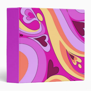 Psychedelic Retro Binder