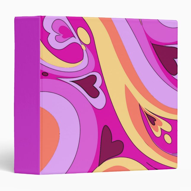 Psychedelic Retro Binder (Front/Spine)