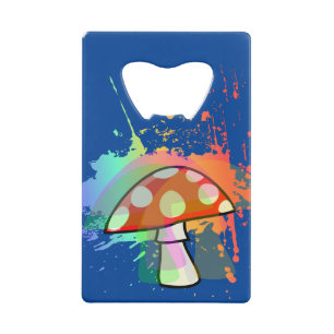 Psychedelic Retro Party Like It's 1969! Credit Card Bottle Opener