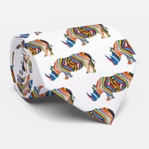 Psychedelic Rhinoceros Tie