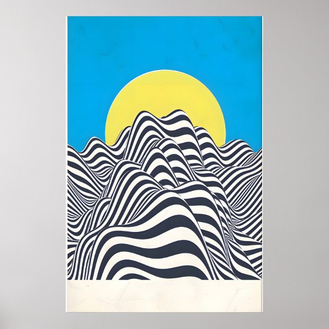Psychedelic Rock Inspired Original Design Print (Front)