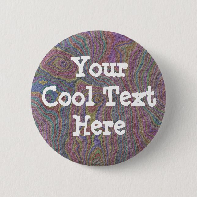 Psychedelic Rock - Template 2 Inch Round Button (Front)
