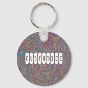 Psychedelic Rock - Template Keychain