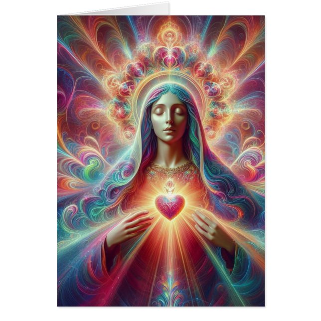 Psychedelic Sacred Heart of Mary (Front)
