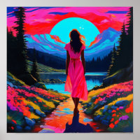 Psychedelic Scottish Landscape