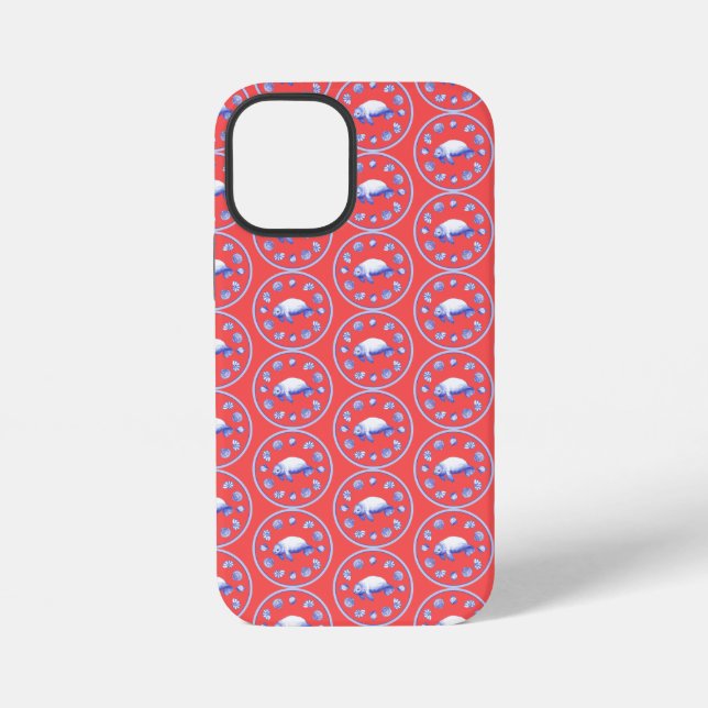 Psychedelic Sea Cow Iphone Case   (Back)