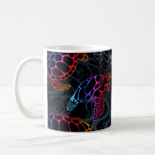 Psychedelic Sea Turtle: Boho Ocean Coffee Mug