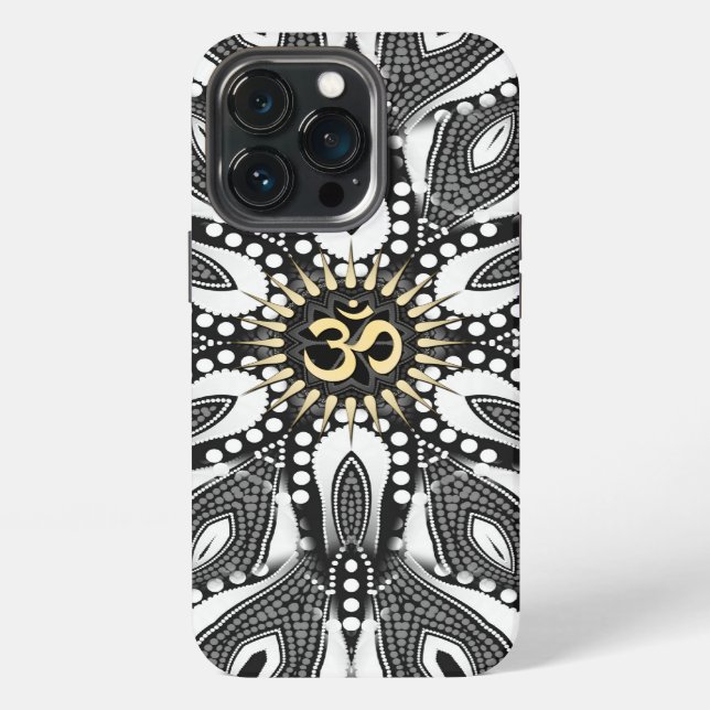 Psychedelic Serpent Aum OM iPhone Case (Back)