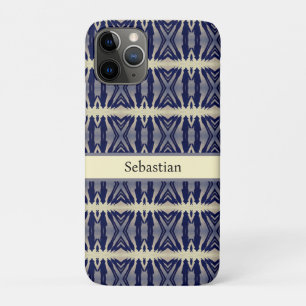 Psychedelic Shadow People in Navy, custom  iPhone 11 Pro Case