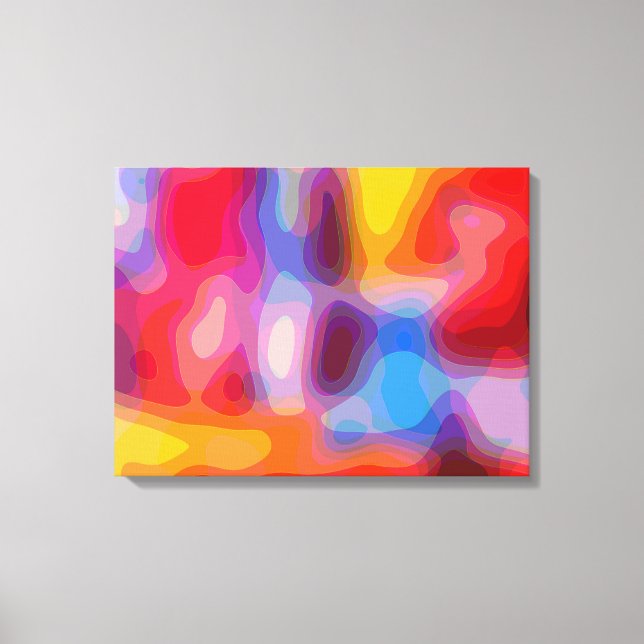 Psychedelic Shapes Canvas Print (Front)