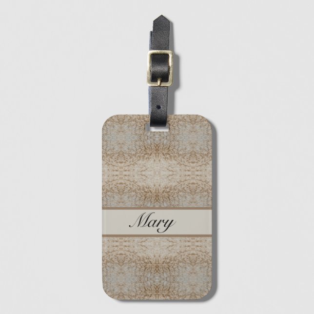Psychedelic Sheep warm wool customizable Luggage Tag (Front Vertical)