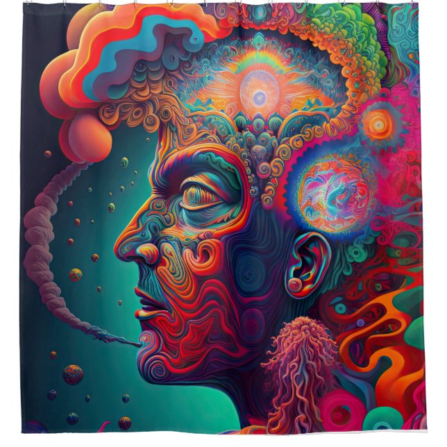Psychedelic Shower Curtain (Front)