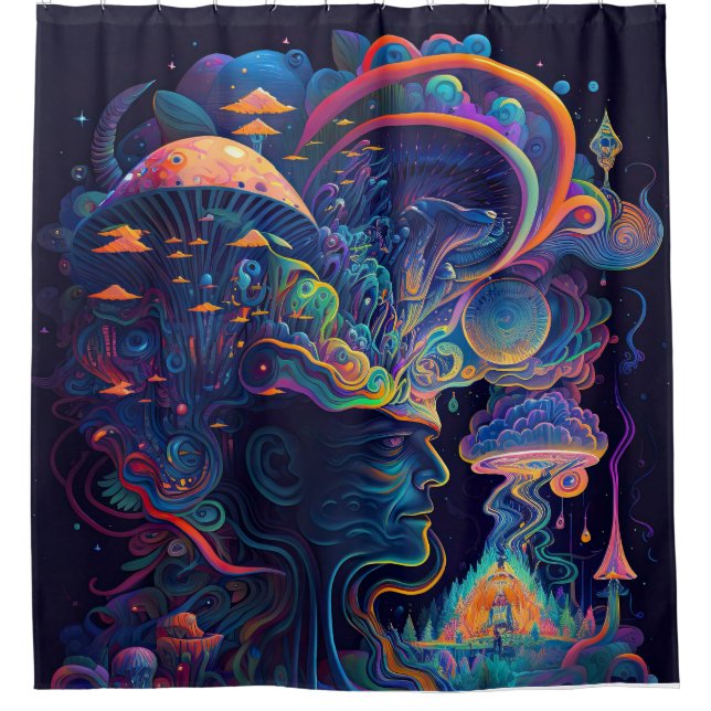 Psychedelic Shower Curtain (Front)