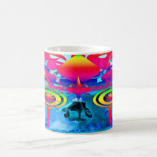 Psychedelic Skull Coffee Mug