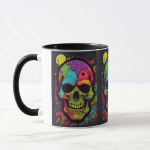 Psychedelic Skull Explosion Mug