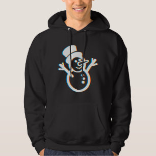 Psychedelic Snowman Trippy Christmas Party Gift Hoodie